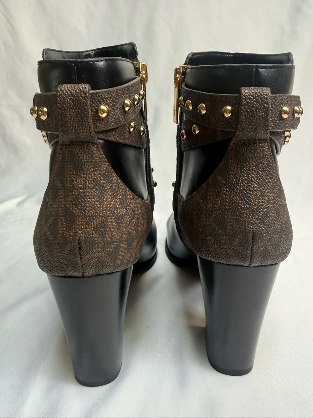 Michael Kors Kincaid Brown Studded Bootie Women’s Size 8.5m Retail $295